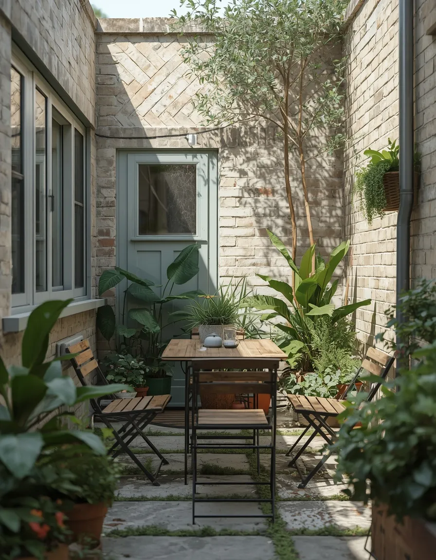 Multi-function small backyard table