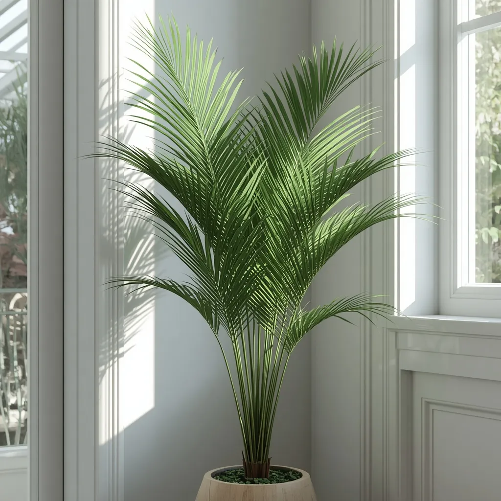 Parlor palm in a bright corner