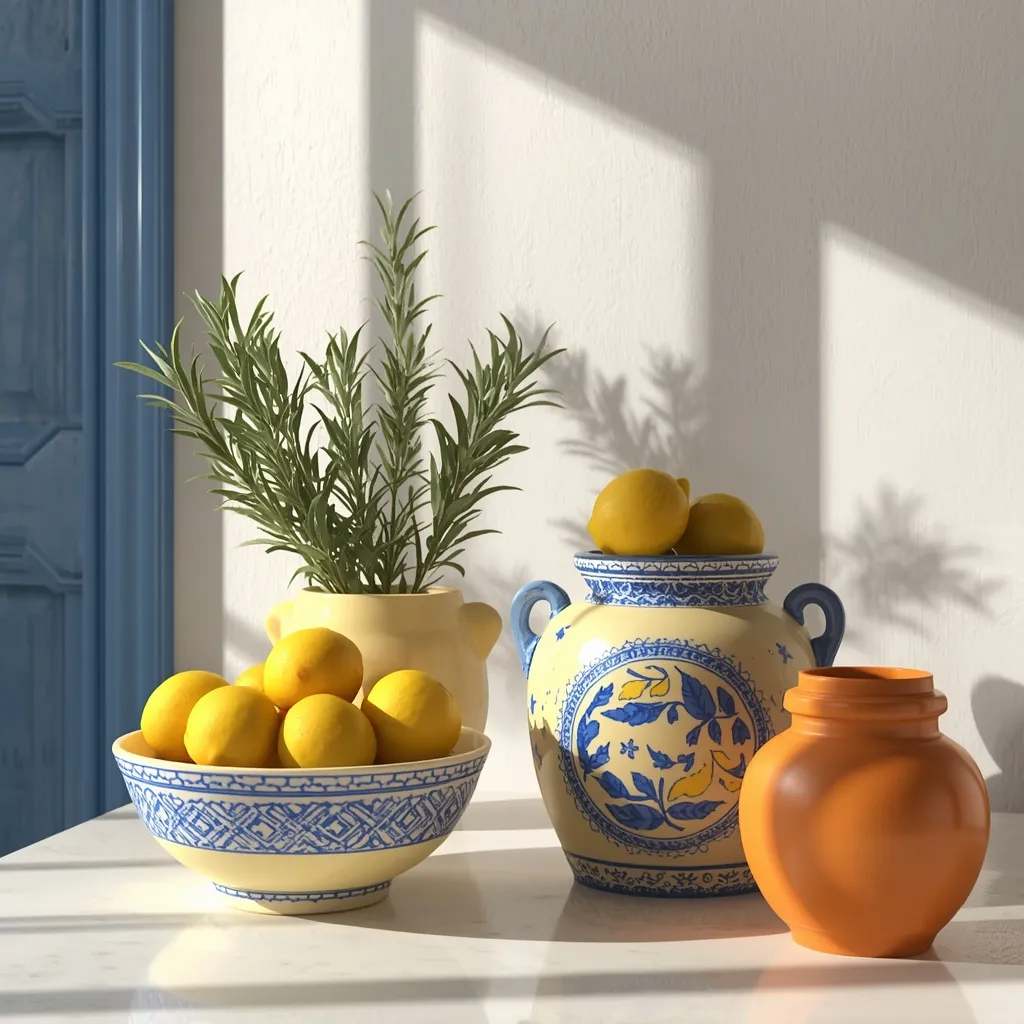 Mediterranean lemon kitchen