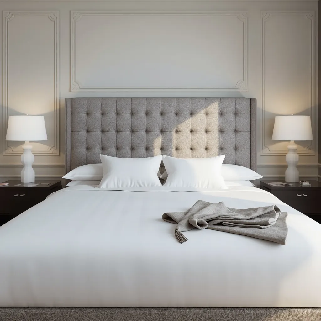 Boutique hotel bedroom makeover