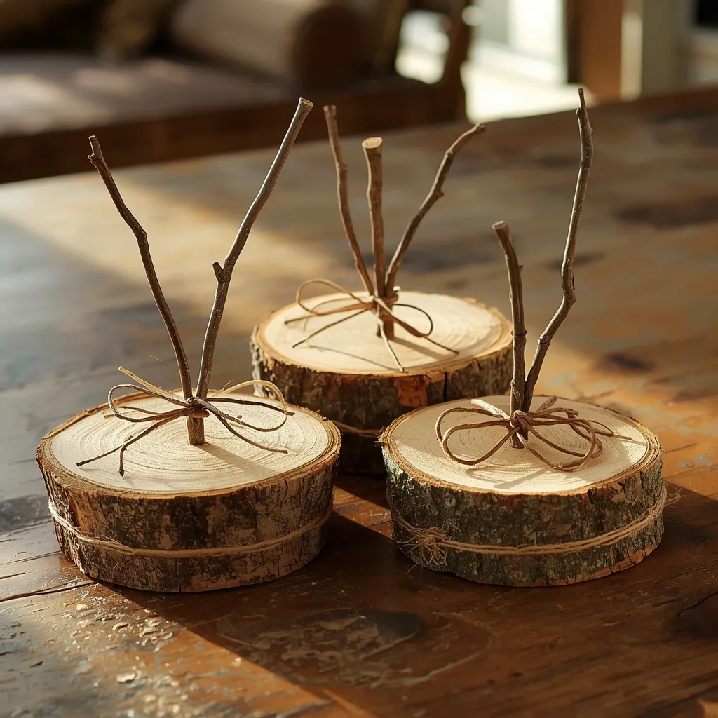 DIY wood log slice s