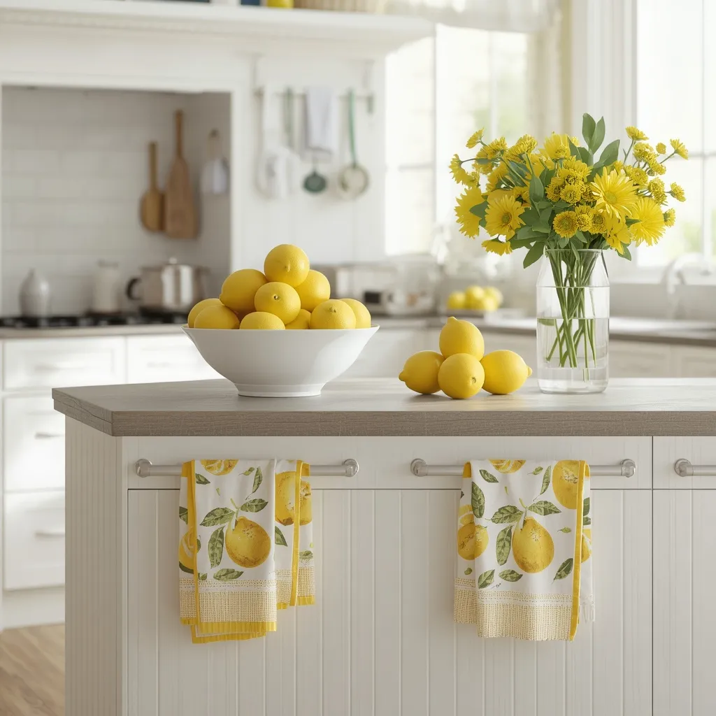 Lemon citrus summer kitchen makeover
