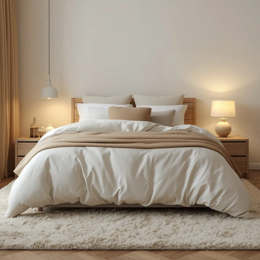 Neutral aesthetic cloud bedroom
