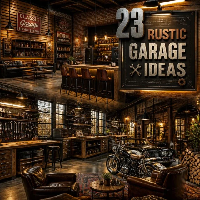23 Rustic Garage Ideas to Give Your Space Warmth and Character