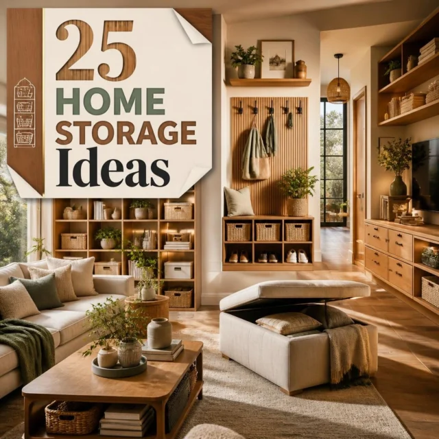 25 Clever Storage Ideas for Every Room in Your Home