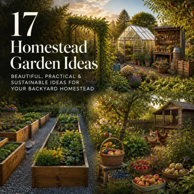 17 Homestead Garden Ideas for Backyards and Small Farms