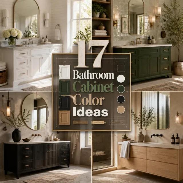 17 Trending Bathroom Cabinet Color Ideas