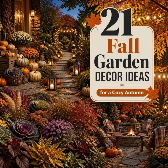 21 Fall Garden Decor Ideas for a Cozy Autumn
