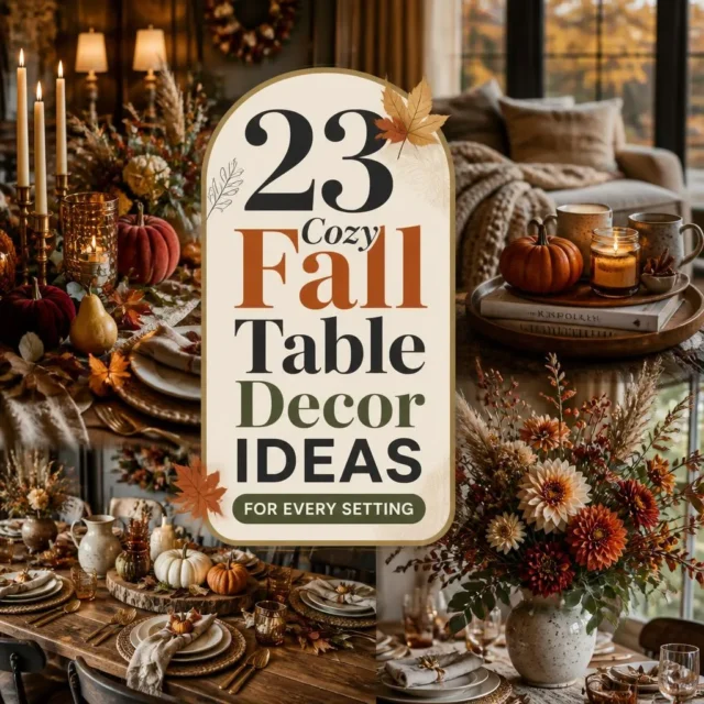 23 Cozy Fall Table Decor Ideas for Every Setting