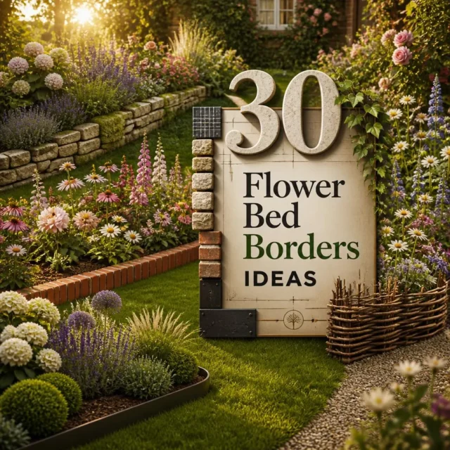 30 Beautiful Flower Bed Border Ideas for Every Garden