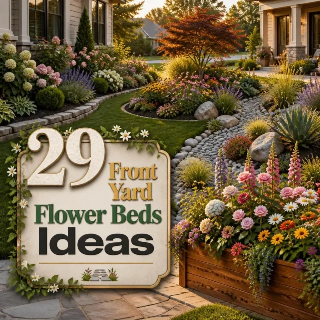 29 Front Yard Flower Beds Ideas
