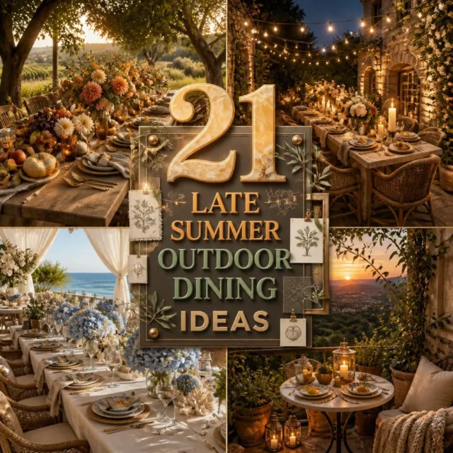 21 Late Summer Outdoor Dining Ideas to Try