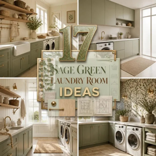 17 Sage Green Laundry Room Ideas for a Calm, Fresh Space