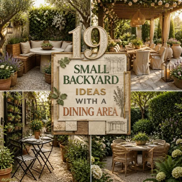 19 Small Backyard Ideas With a Dining Area