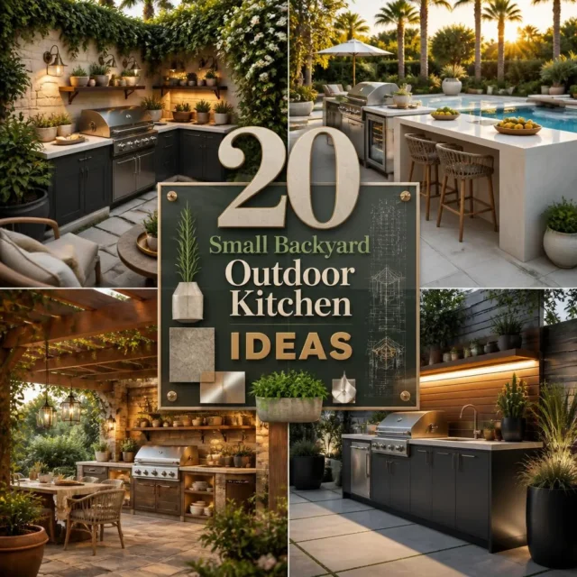 20 Small Backyard Ideas With an Outdoor Kitchen