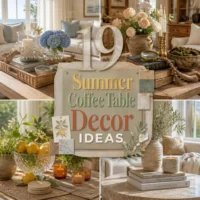 19 Summer Coffee Table Decor Ideas for the Living Room