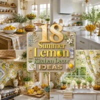 18 Summer Lemon Kitchen Decor Ideas