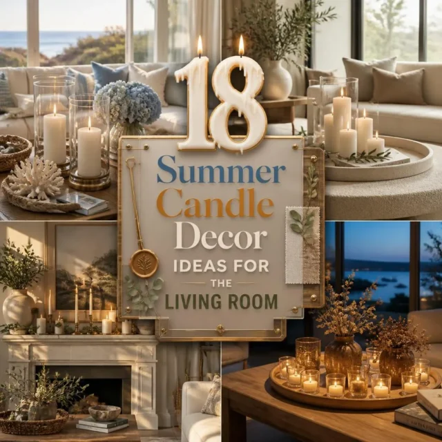 18 Summer Candle Decor Ideas for the Living Room