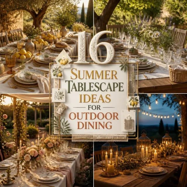 16 Summer Tablescape Ideas for Outdoor Dining