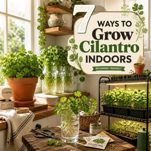 7 Ways to Grow Cilantro Indoors