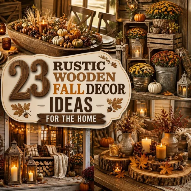 23 Rustic Wooden Fall Decor Ideas for the Home