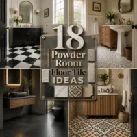 18 Powder Room Floor Tile Ideas to Elevate Your Space