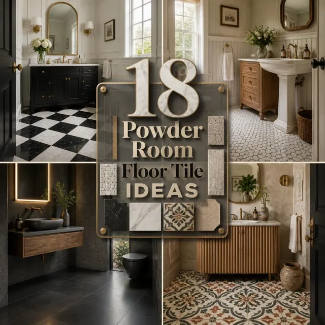18 Powder Room Floor Tile Ideas to Elevate Your Space