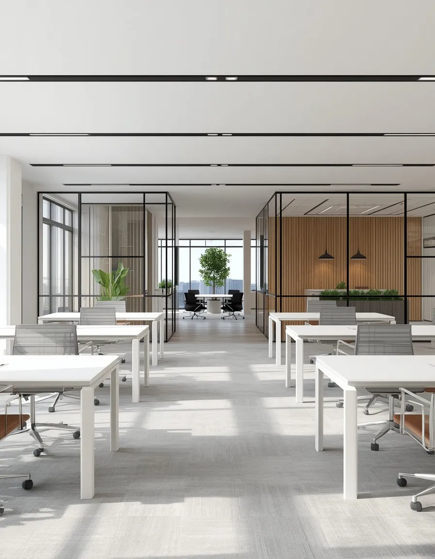 Modern minimalist corporate office design