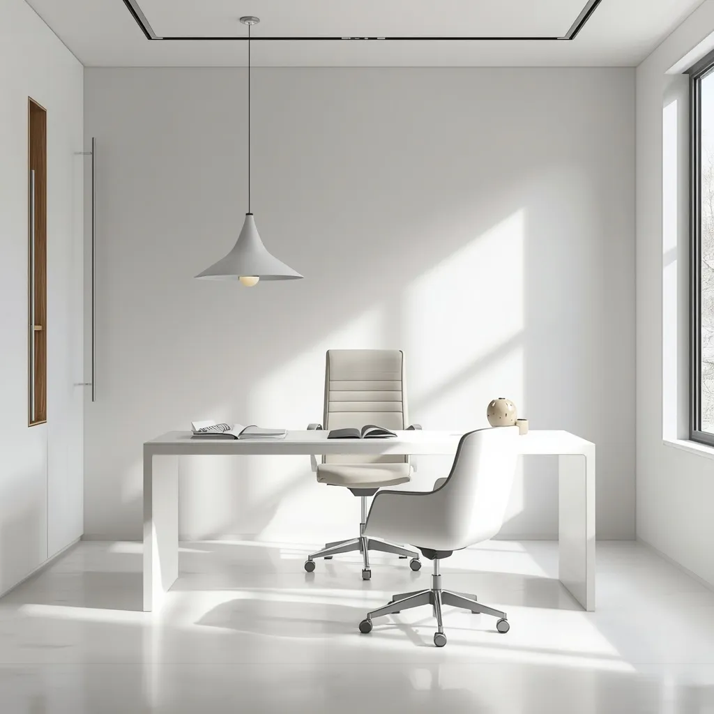 Sleek modern contemporary home office