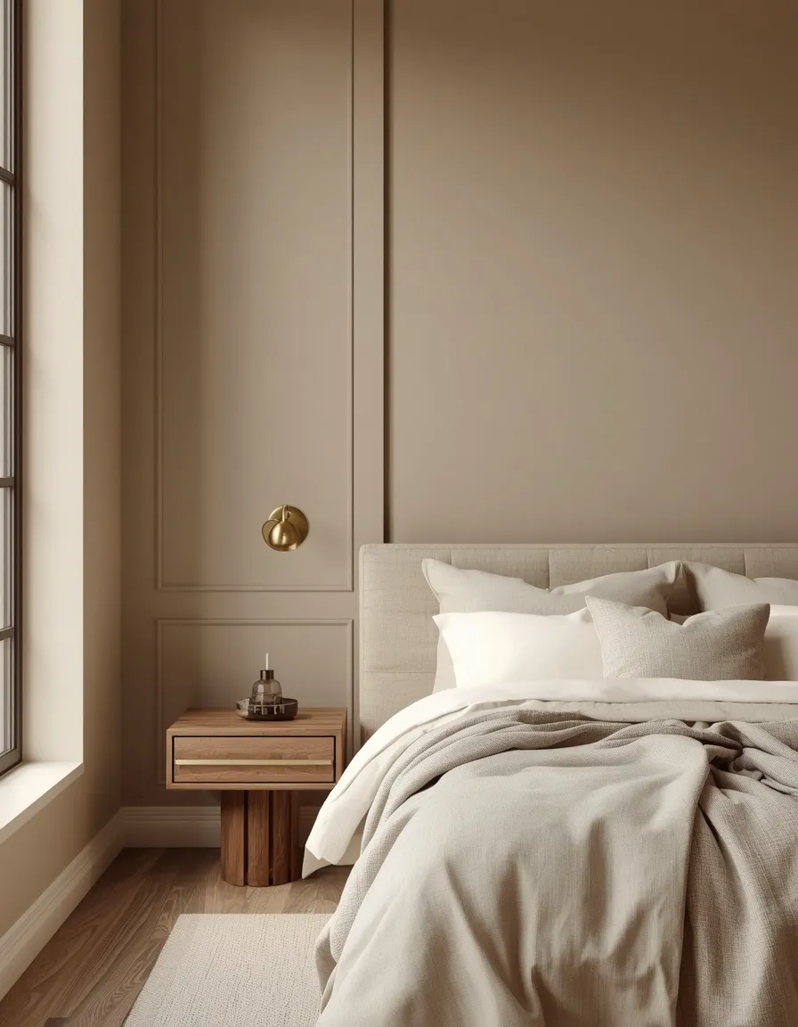 Warm Greige and Cream Bedroom Palette