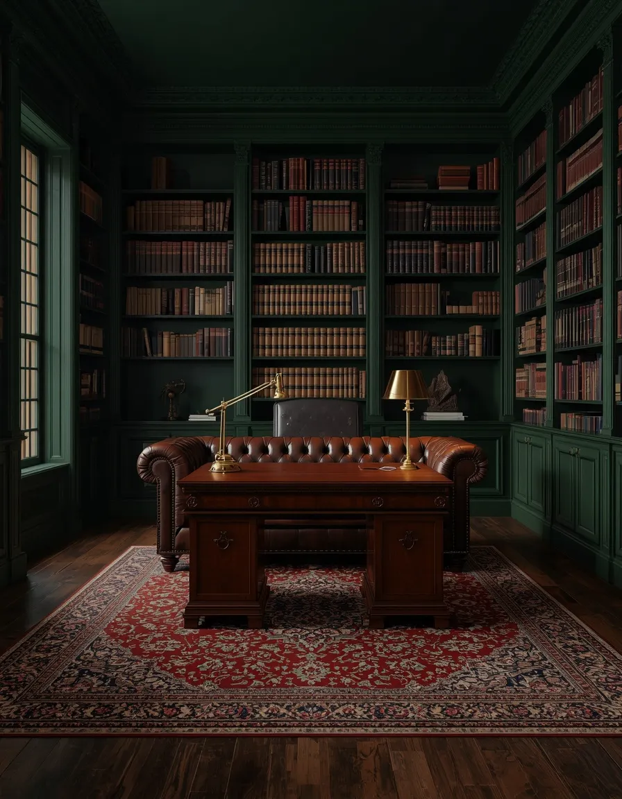 Dark academia old world study