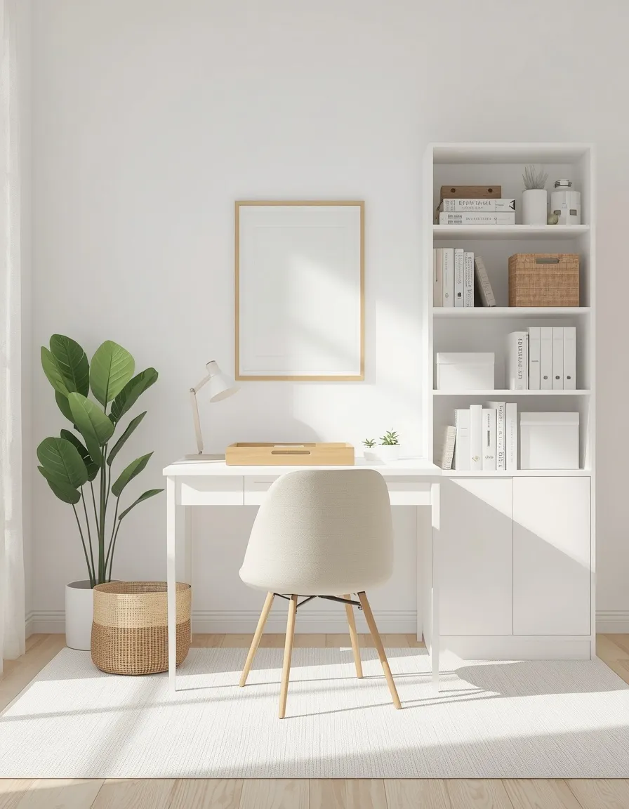 Small white cloud home office