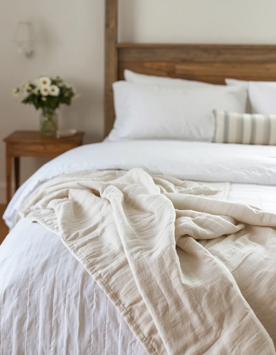 Farmhouse summer bedroom decor