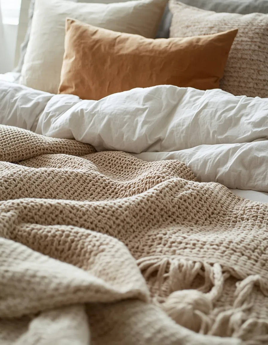 Layered Modern Bedroom Textiles