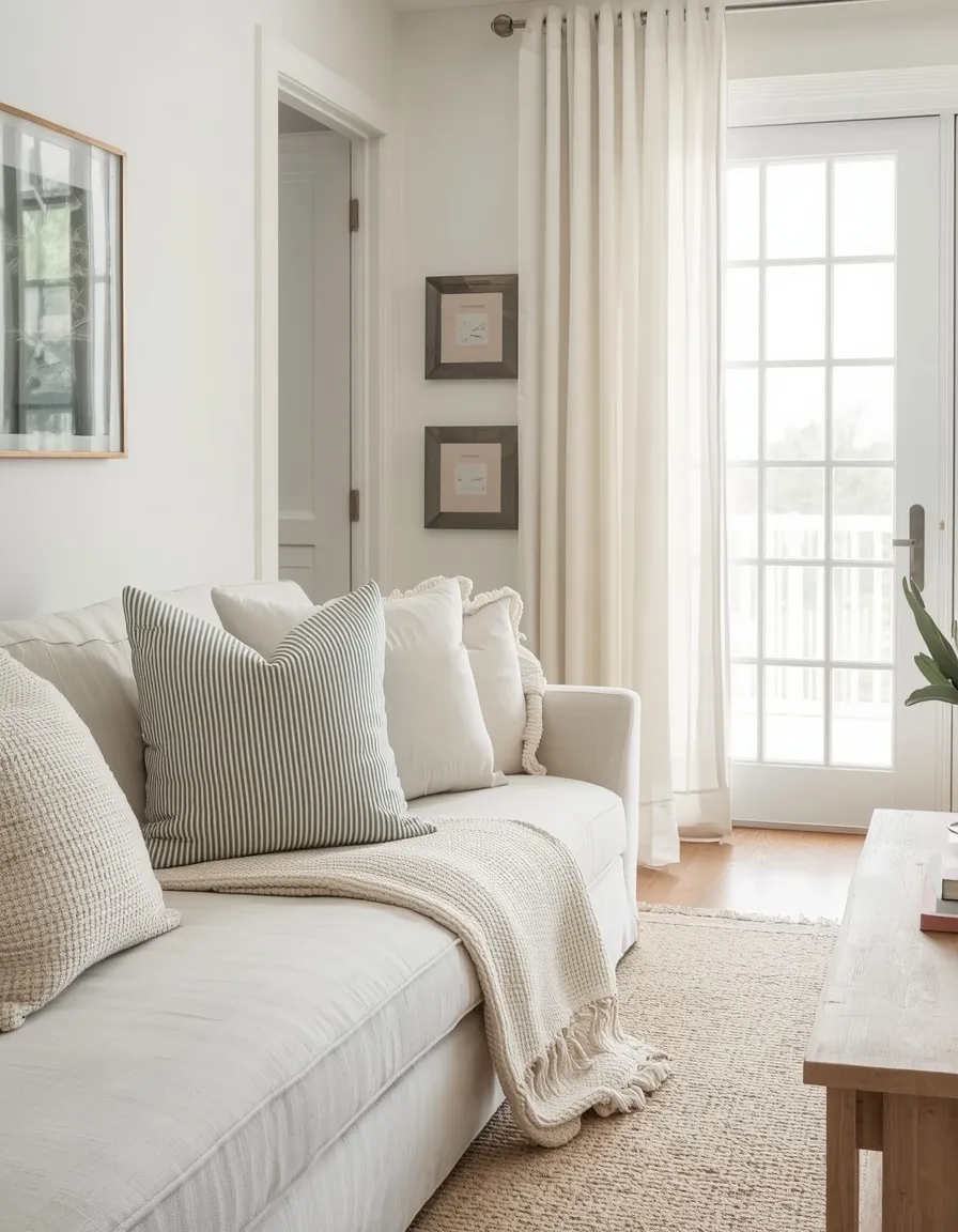 Cotton and linen farmhouse textile refresh