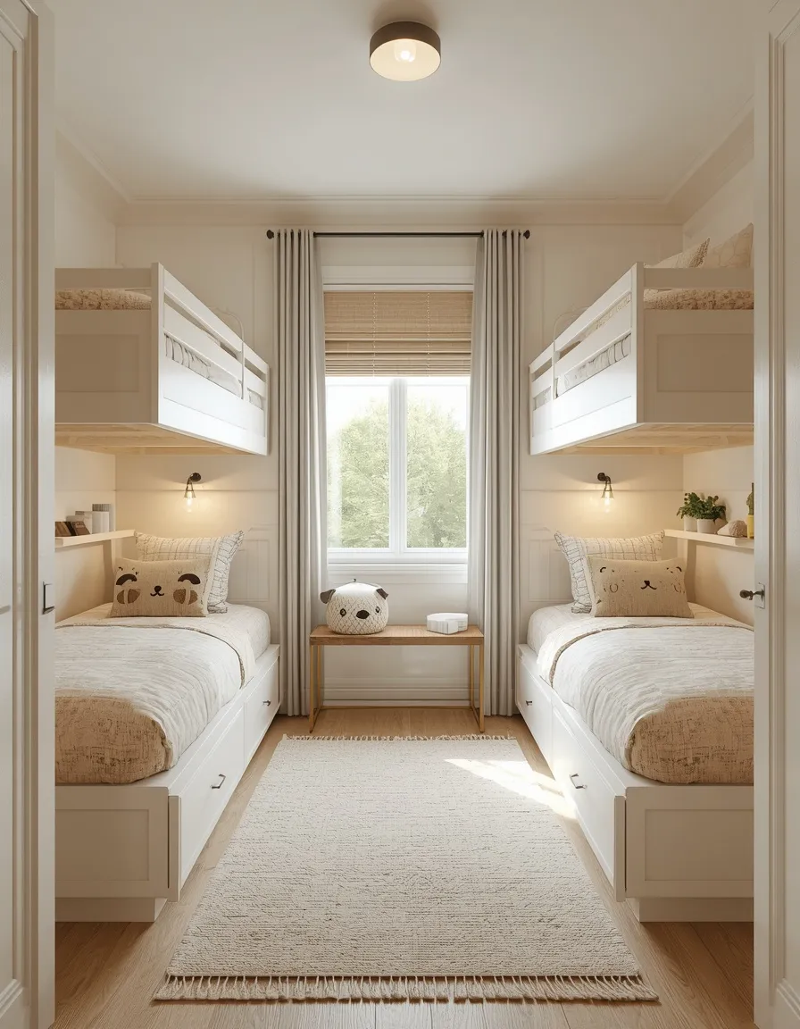 Small shared kids bedroom layout