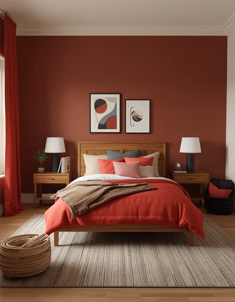Grow-with-me red boys bedroom