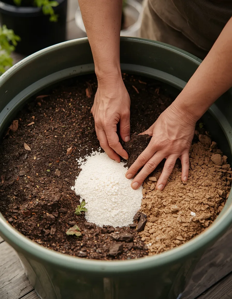 Loose potting mix for container carrots