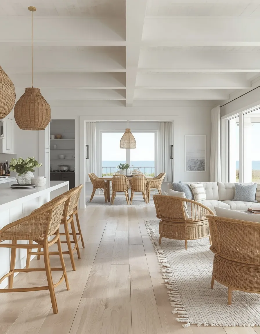 Breezy coastal open concept summer home