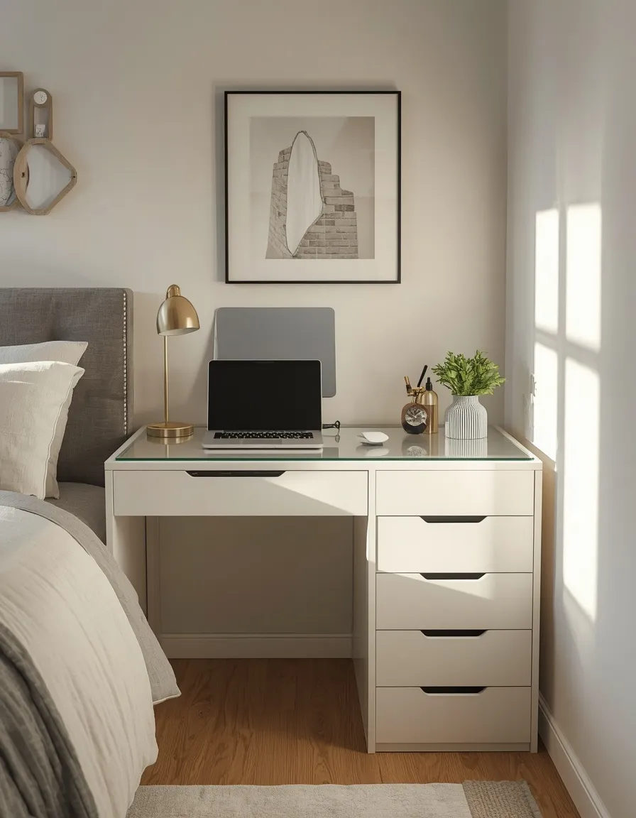 Makeup vanity and desk combo