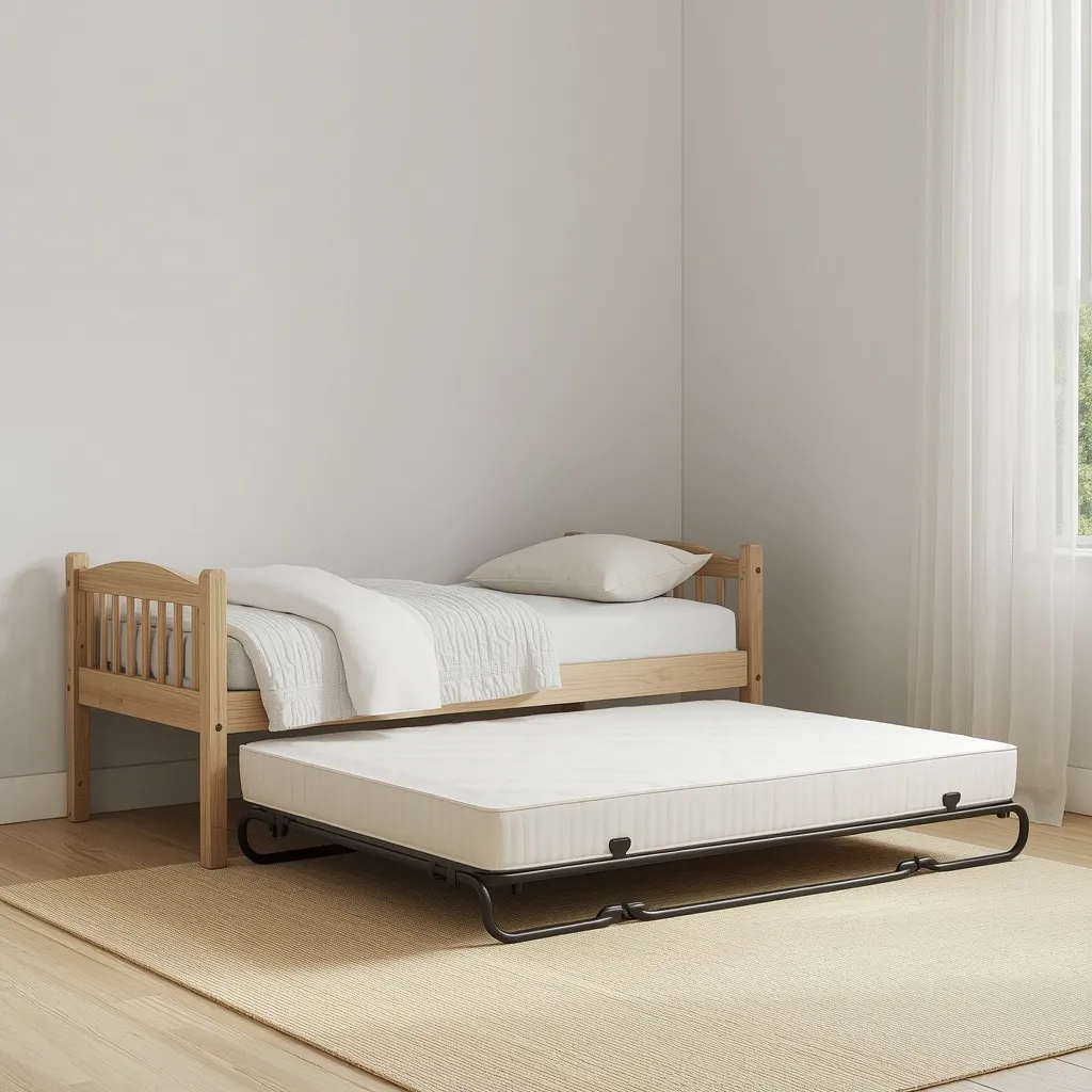 Trundle bed in a kids room