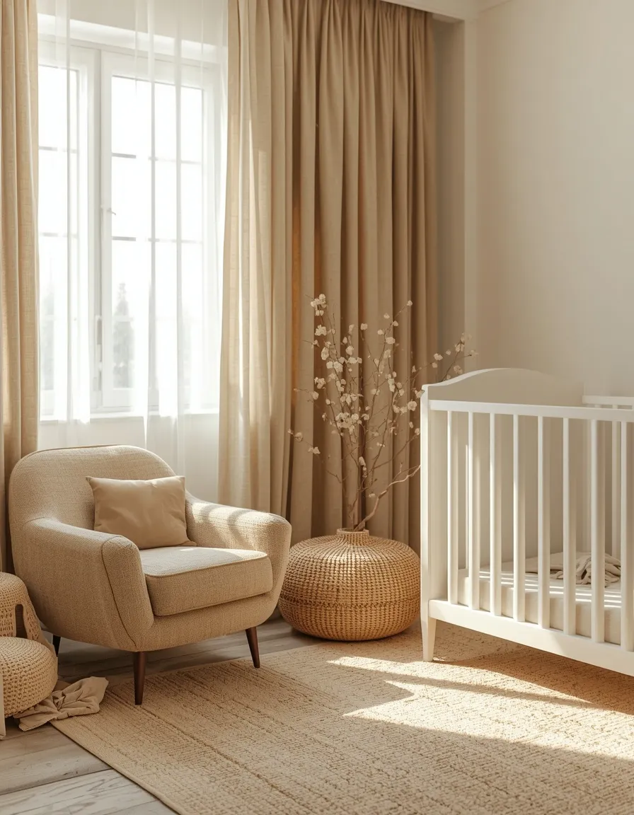 Beige and cream neutral nursery