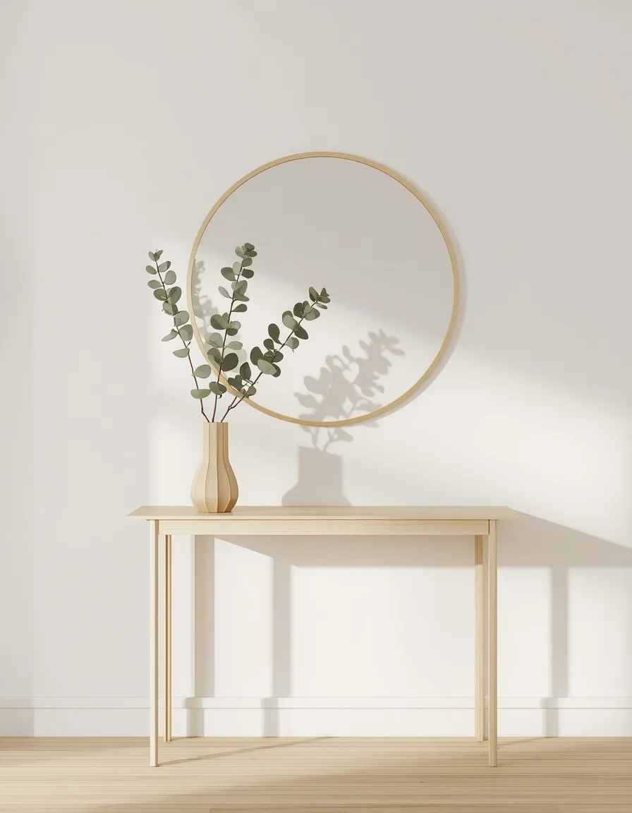 Modern minimalist summer entryway