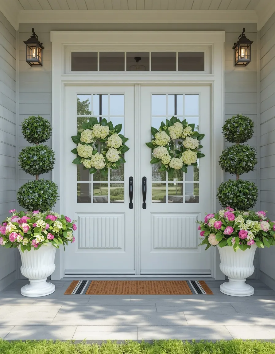 Farmhouse galvanized summer front door