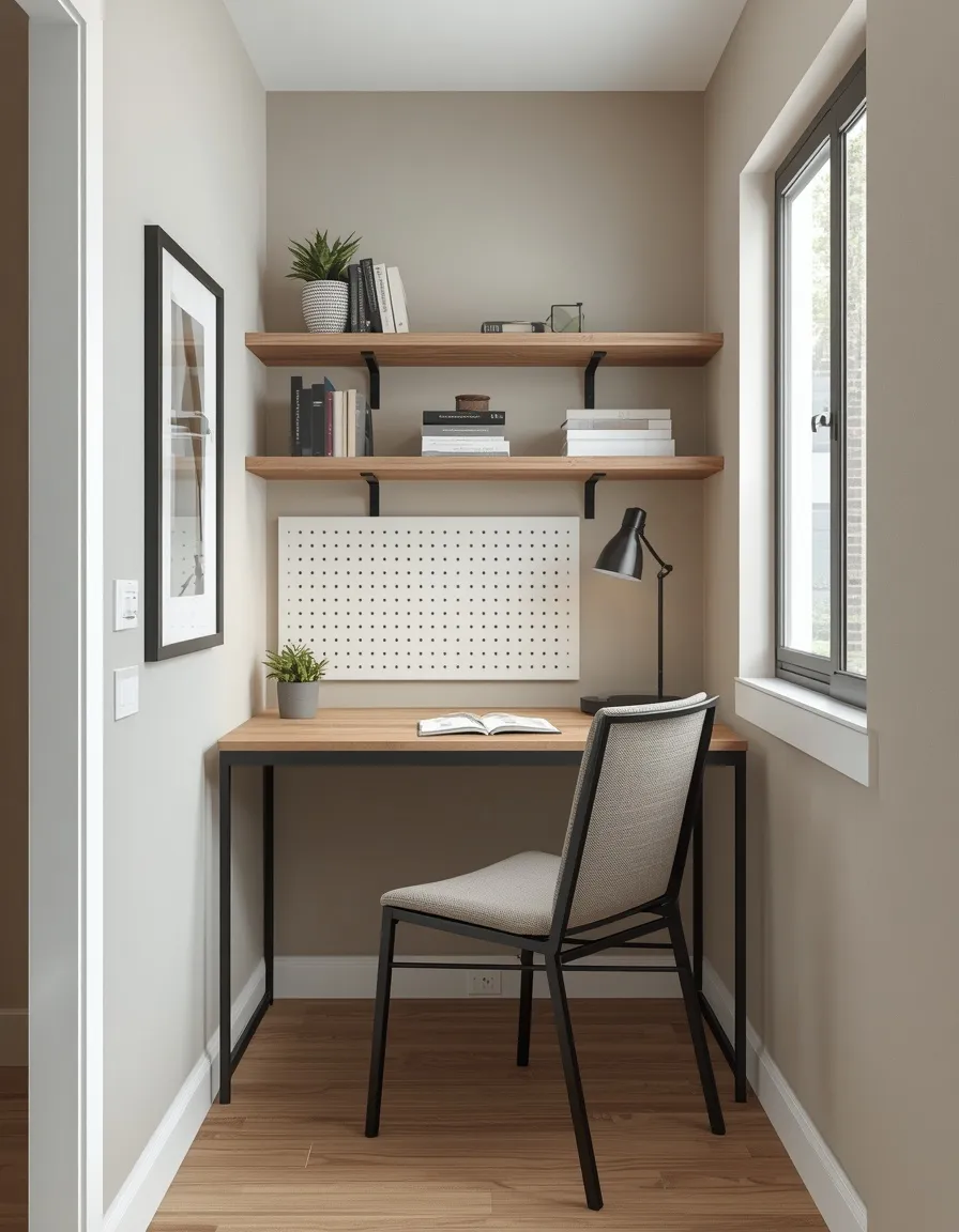 Small corner home office for him