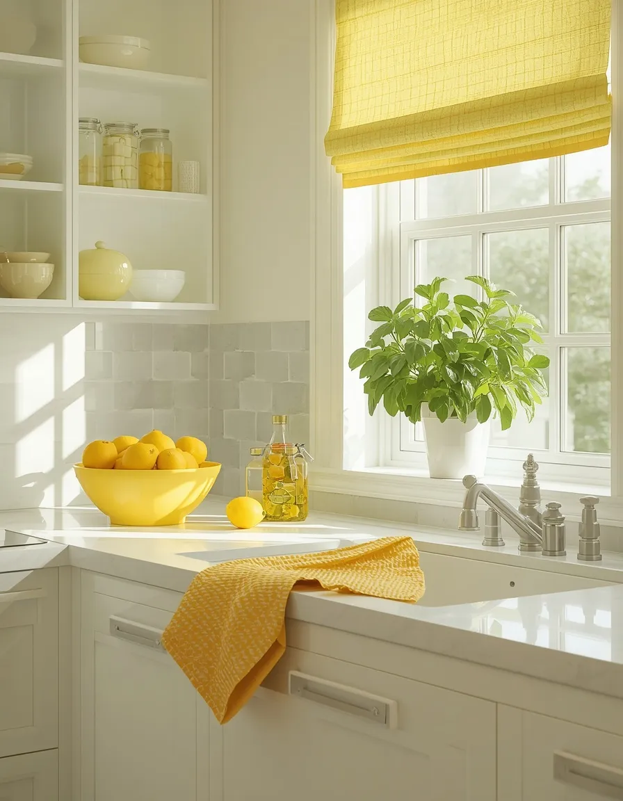 Citrus-fresh bright summer kitchen