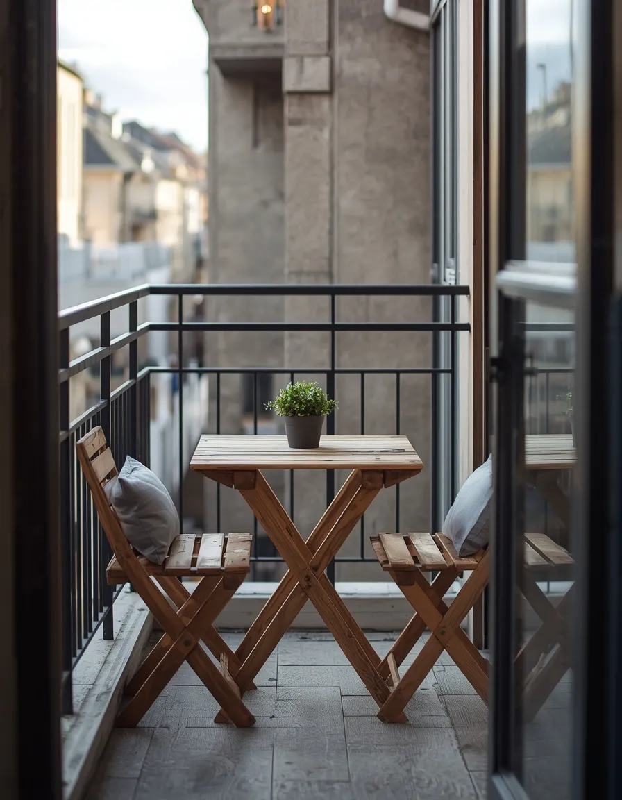 Pallet garden table and chairs set