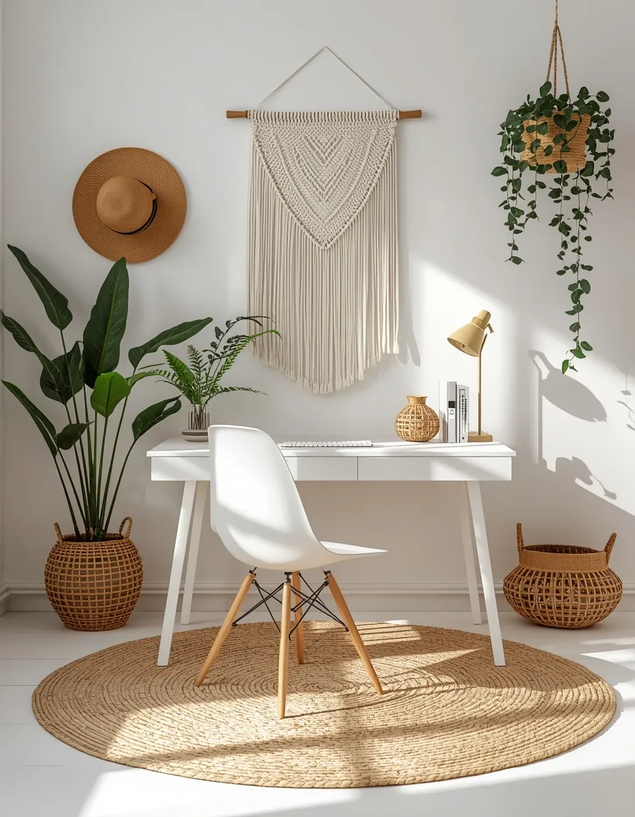 Budget IKEA-style white home office