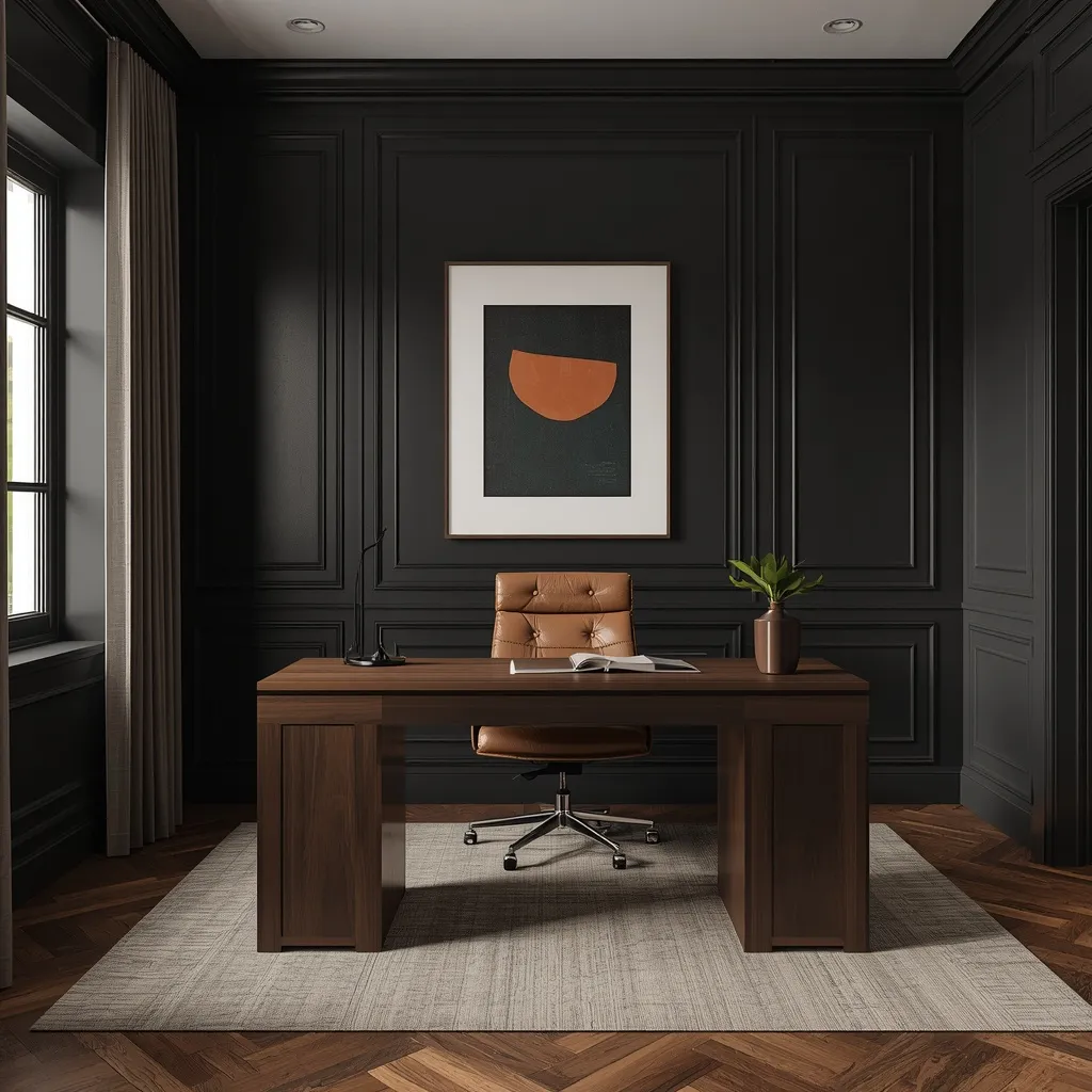Contemporary masculine home office