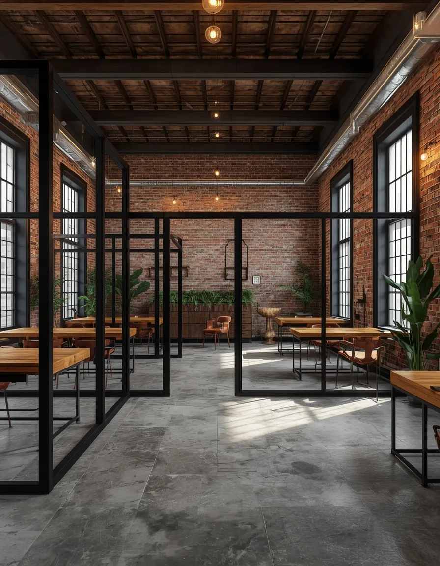 Industrial loft corporate office design